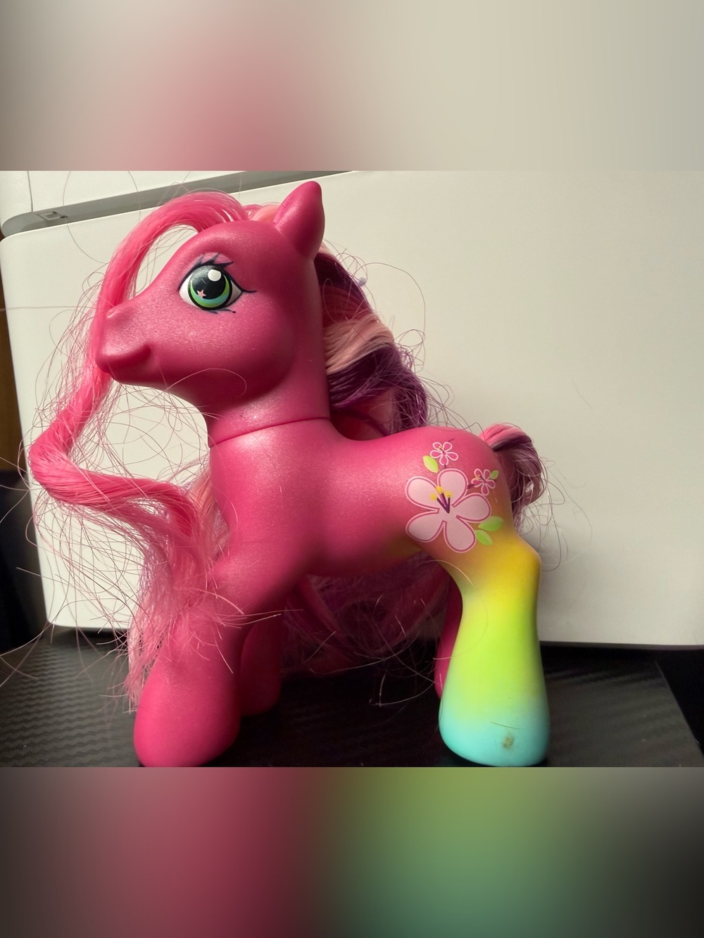 My Little Pony Pink Floral Pony Green Eyes Hasbro Large Figure